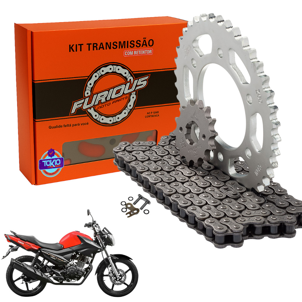 KIT RELAÇÃO COM RETENTOR YBR FACTOR 150 i 2016 A 2023 TRANSMISSÃO em Oferta na Shopee