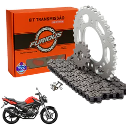 KIT RELAÇÃO COM RETENTOR YBR FACTOR 150 i 2016 A 2023 TRANSMISSÃO