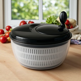 Centrífuga de Salada 4L Manual com Escorredor de Água – Secador de Verduras em Oferta na Shopee