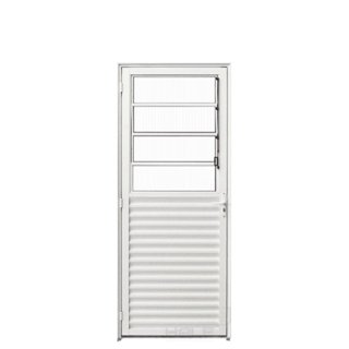 Porta de Alumínio com Basculante 210x80cm Hale Esquadrias Abertura Direita Branco em Oferta na Shopee