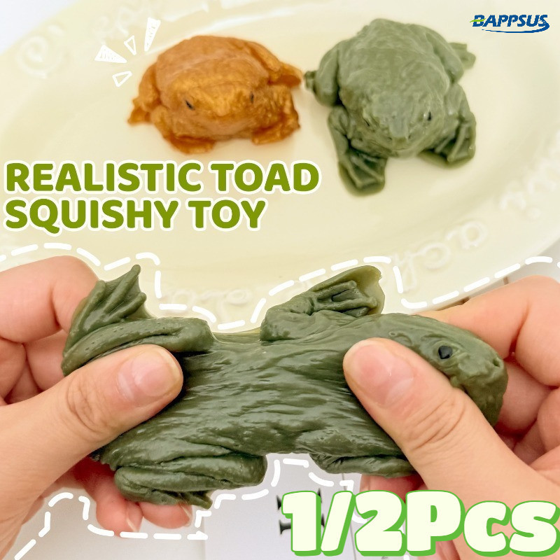 Engraçado Realista Halloween Sapo Brincadeira Brinquedos-Simulação Única Escritório Descompressão Espremendo Brinquedo-N