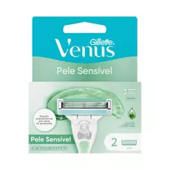Carga para Aparelho de Depilar Gillette Venus Pele Sensível 2 Unidades