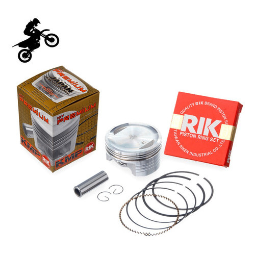 Kit Pistão Anéis Competição Kmp Premium Rik 4mm Honda Bros 150 2006 A 2015