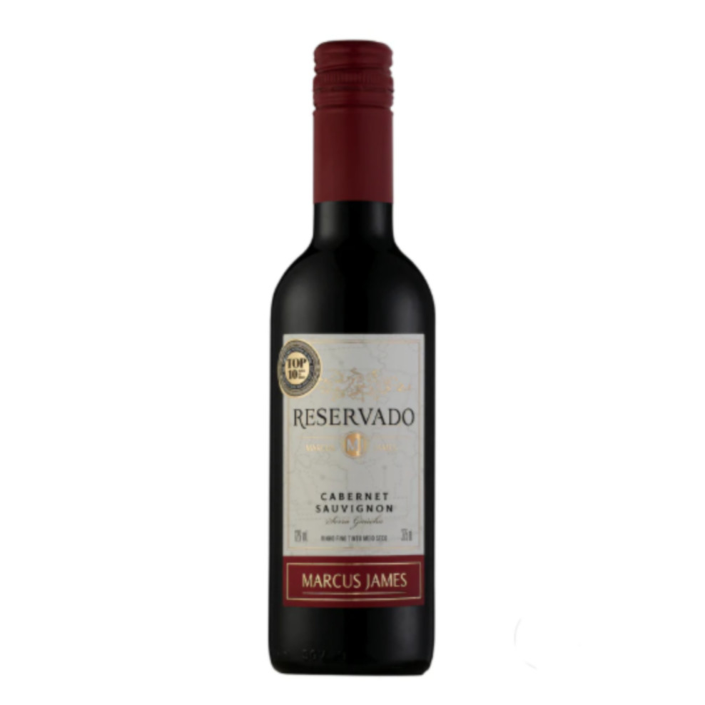 VINHO TINTO MARCUS JAMES CABERNET SAUVIGNON 375ML em Oferta na Shopee