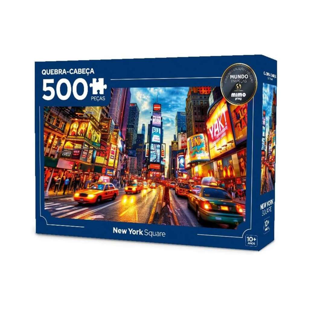 Quebra-Cabeça Puzzle Times Square New York 500 Peças Mimo Toys - 2648 em Oferta na Shopee