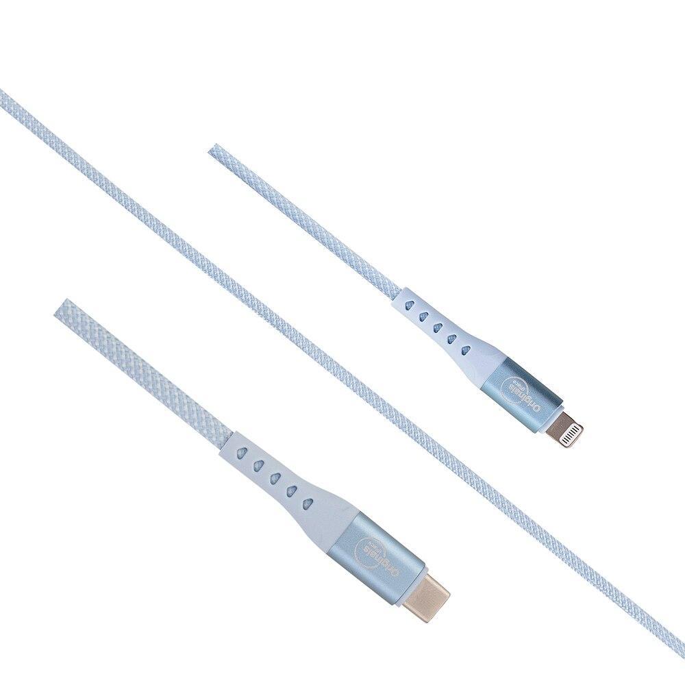 Cabo USB-C para Lightning 1,2 m, Originais iPlace, Azul em Oferta na Shopee