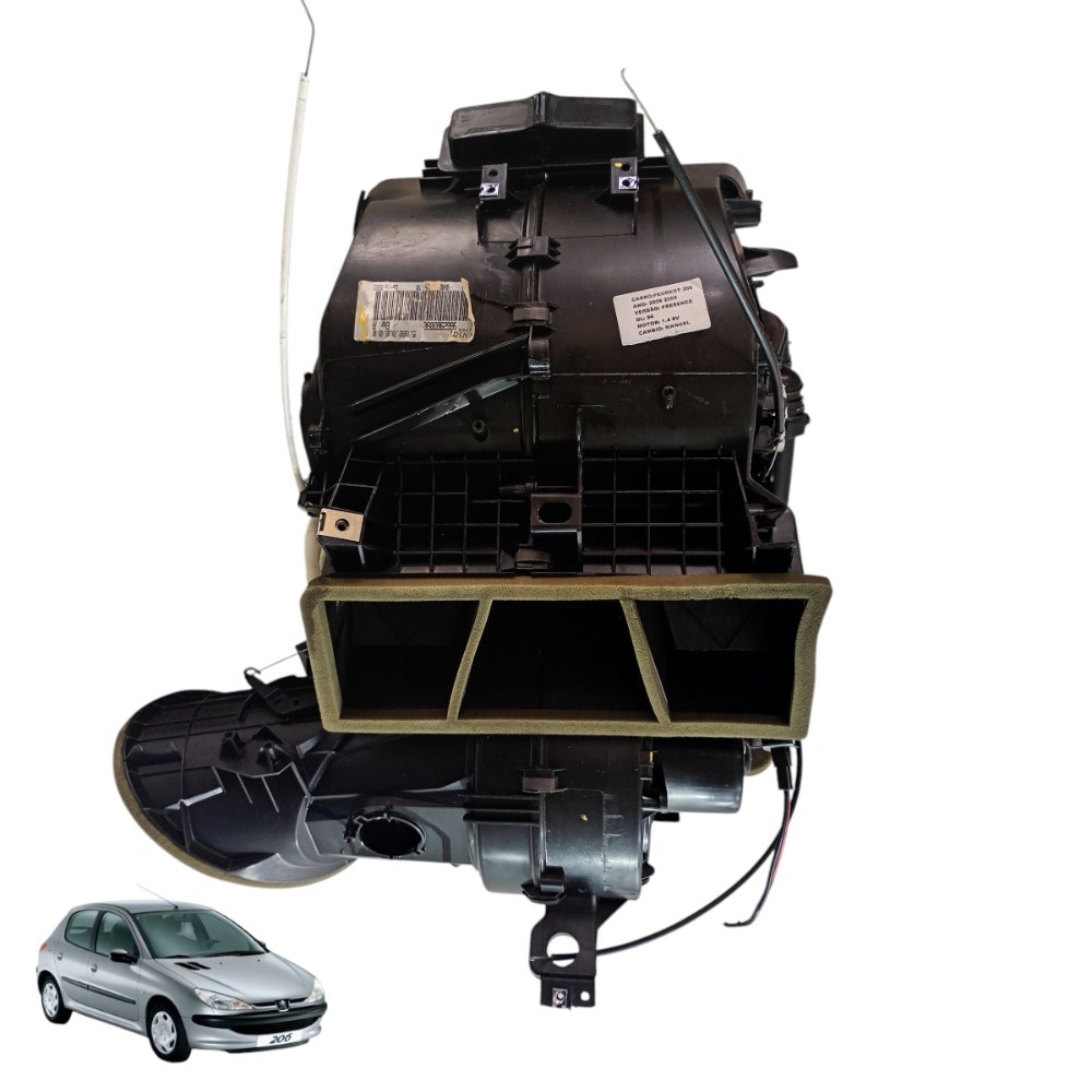 Caixa Evaporadora ar forçado com Ar Condicionado ar quente Peugeot 206 2004 2005 2006 2007 2008 2009