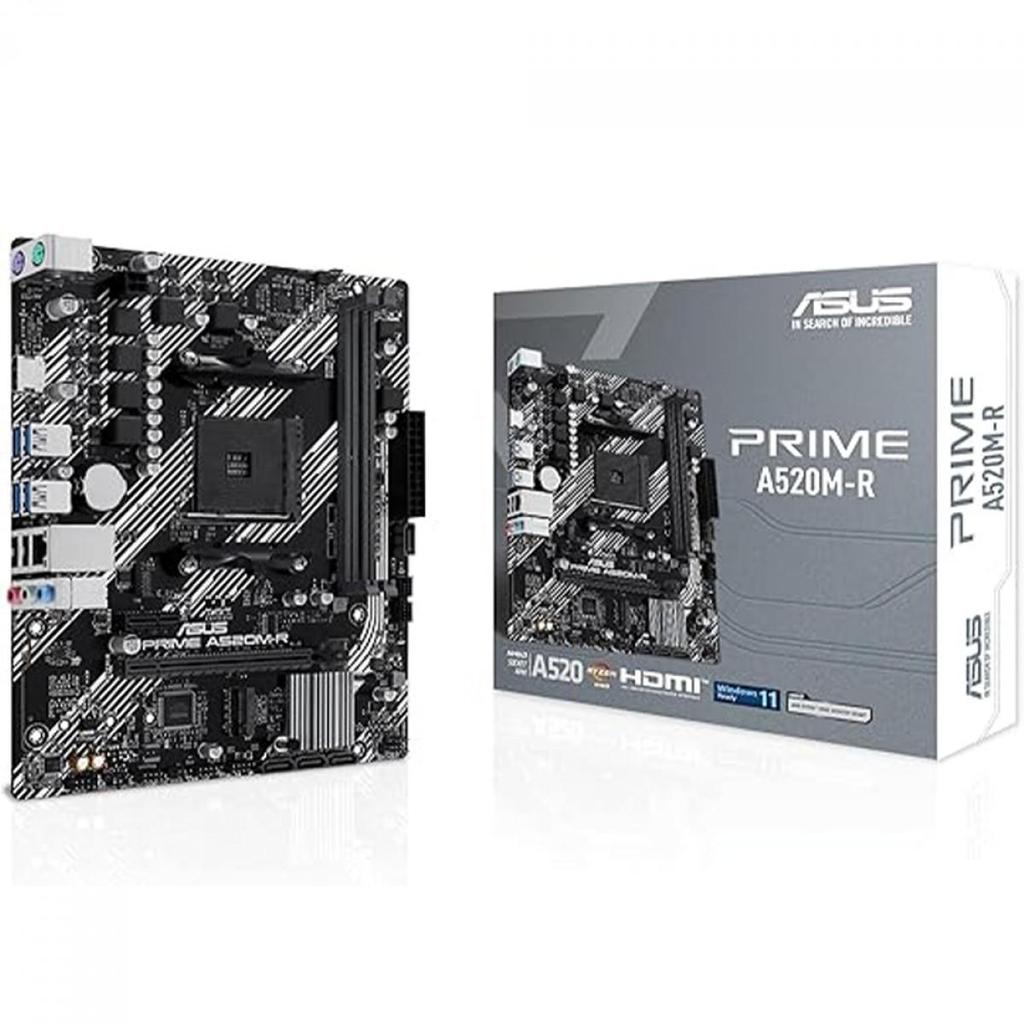 Placa Mãe Asus PRIME A520M-R, Chipset A520, AMD AM4, DDR4