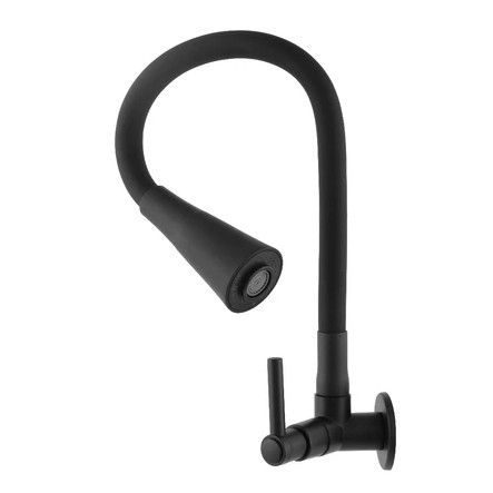 Torneira Bancada Cozinha Gourmet Preta Flexível 2 Jatos 1/4 de volta para mesa pia bancada e mármore