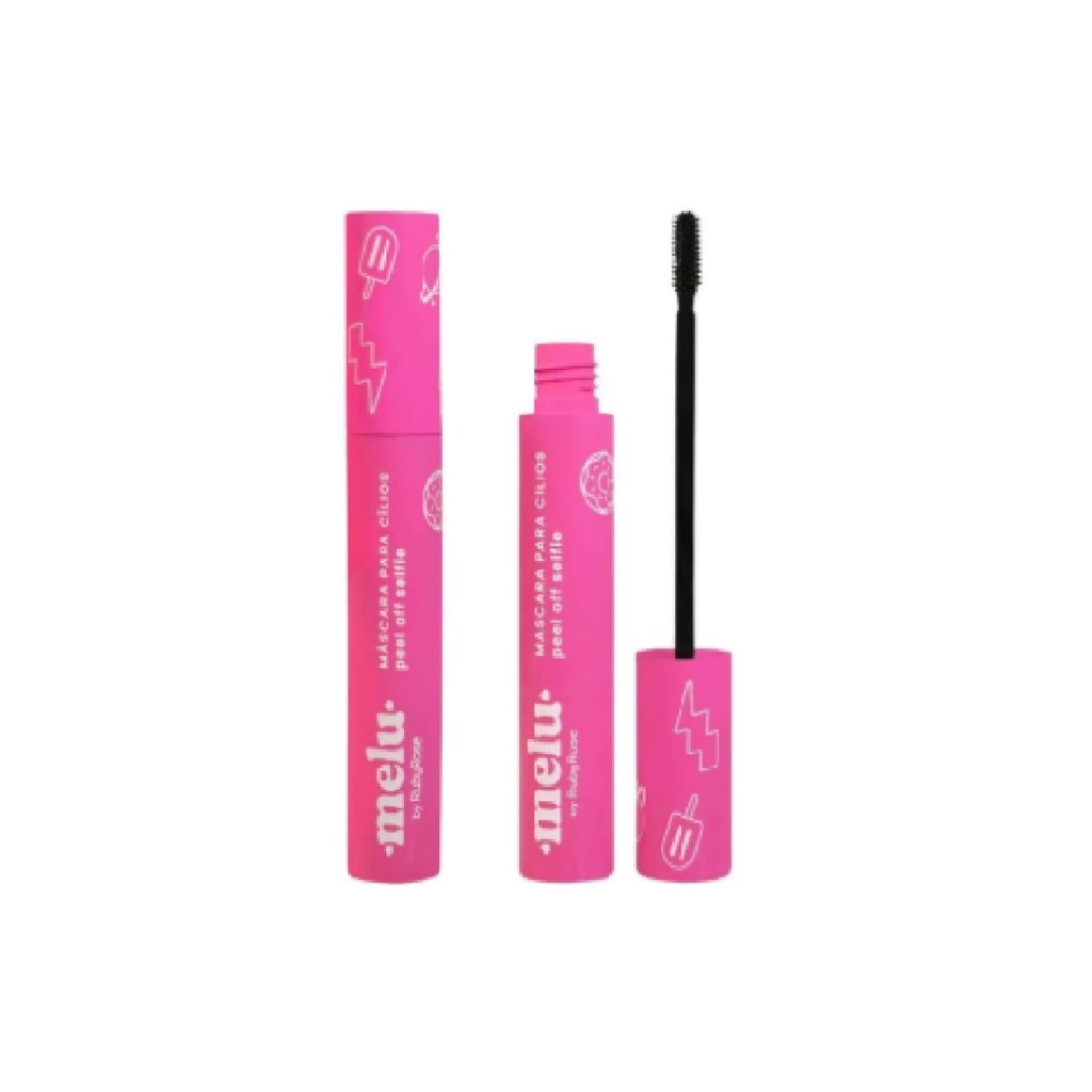 Máscara Para Cílios Peel Off Melu Selfie Rubyrose -14,5g