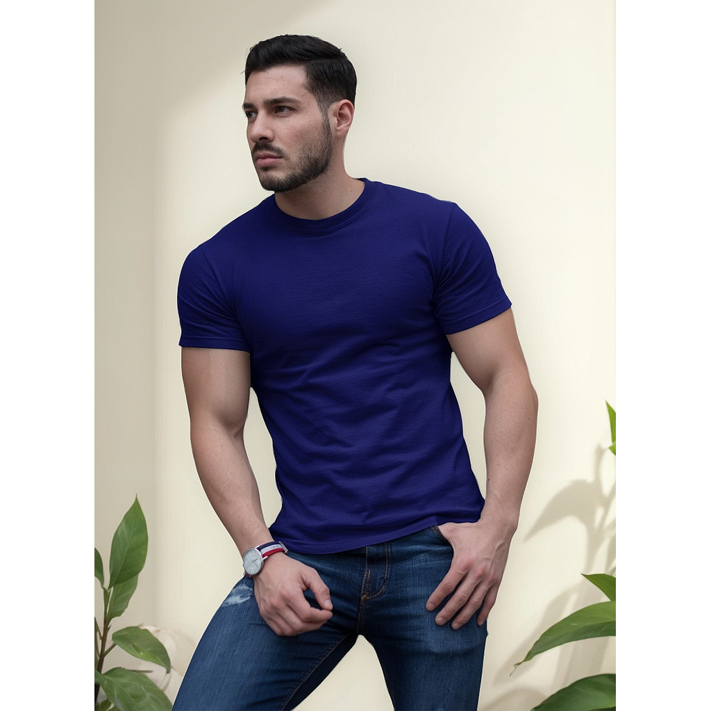 Camiseta Masculina Camisa Casual 100% Algodão Clássica Moda
