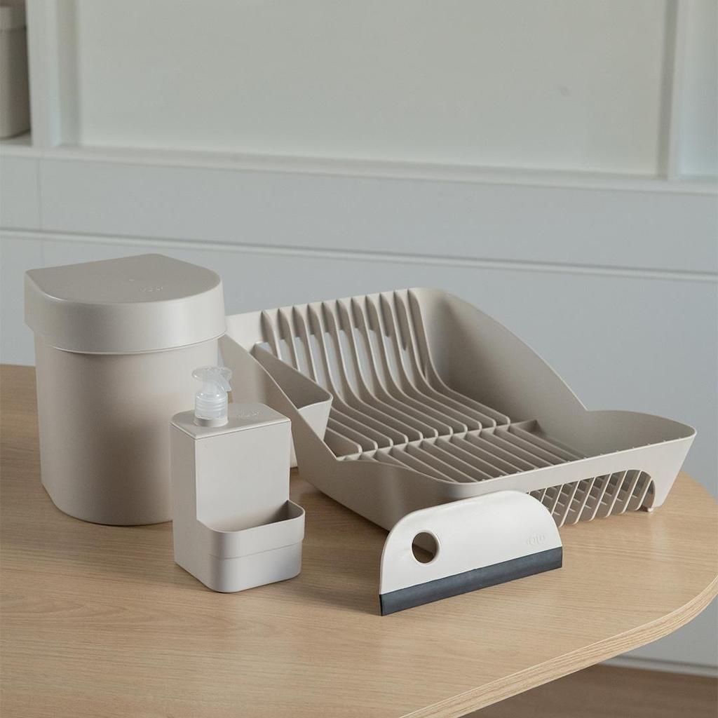 Kit Pia Escorredor de louça + Lixeira + Rodo + Dispenser detergente Ou 4 peças Linha Trium em Oferta na Shopee