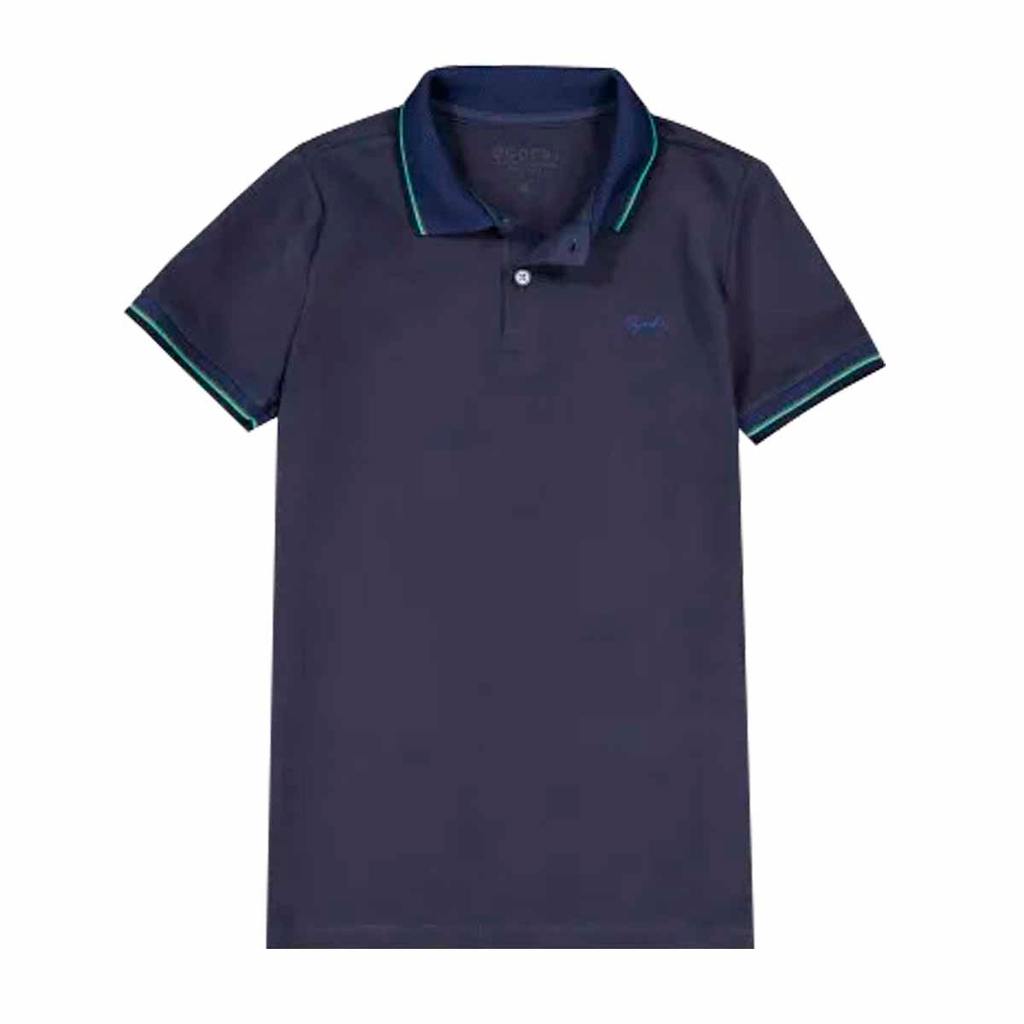 Camiseta Polo Ogochi Infantil Azul Marinho