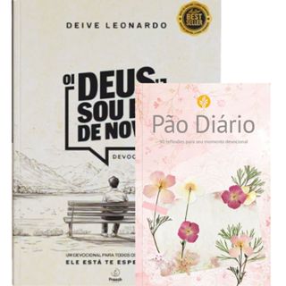 Kit 2 Livros | Oi Deus, Sou Eu de Novo -Deive Leonardo + Pão Diário 90 Reflexões Capa Feminina em Oferta na Shopee