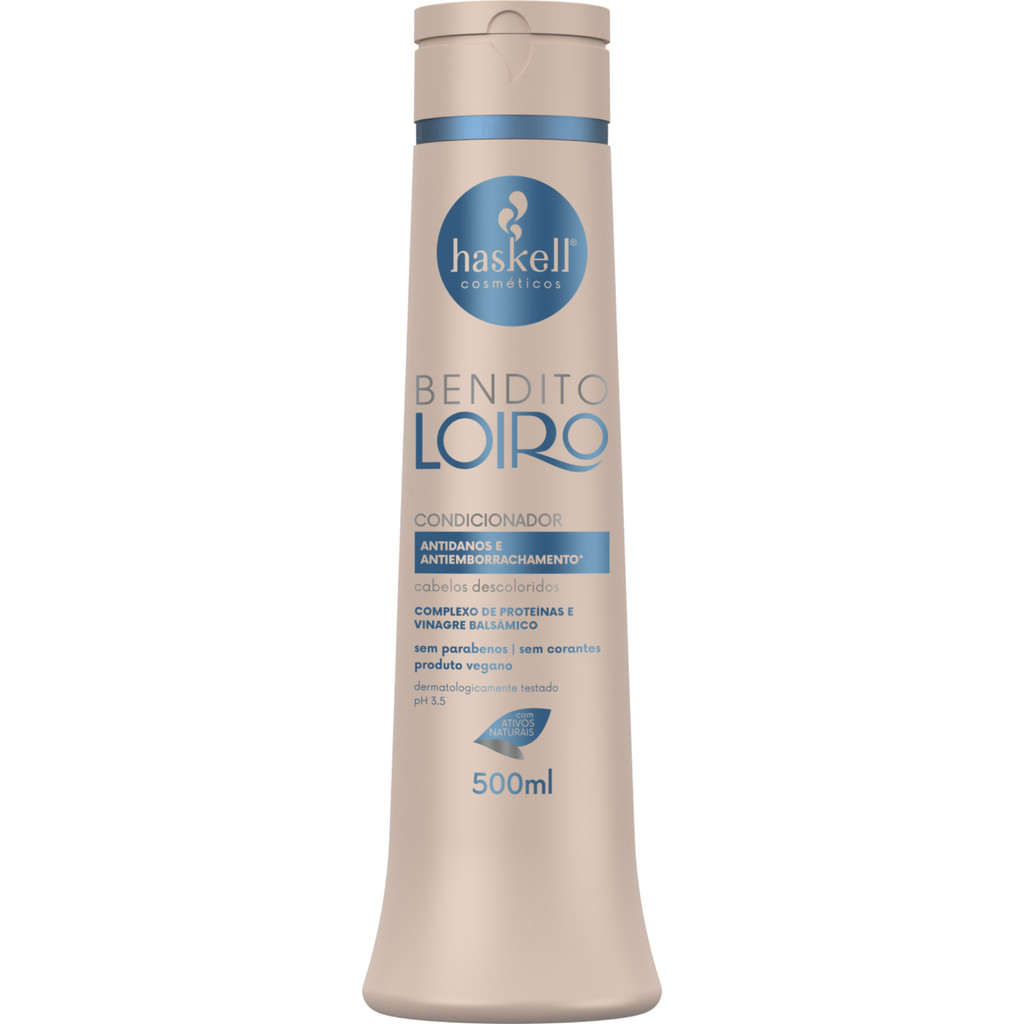 Condicionador Bendito Loiro 500ml | Hidratação, Proteção e Maciez para Cabelos Descoloridos em Oferta na Shopee