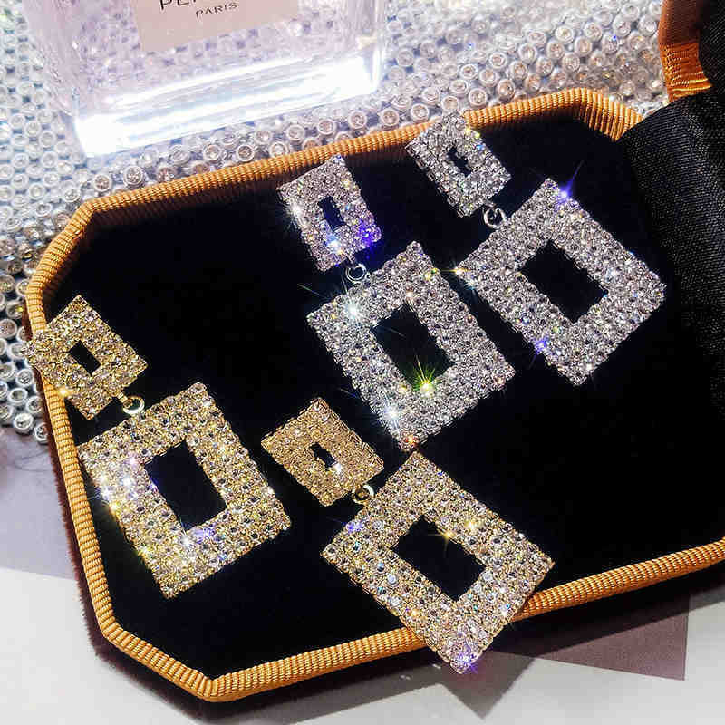 | 【cartelas de brincos feminino】 | kit brinco aço inoxidável ☂S925 prata agulha Super piscando brincos de diamante geomé