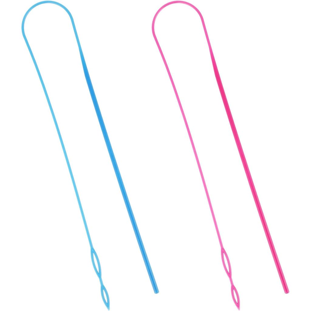 Conjunto de Ferramentas para Passar Cordão, 2 Peças de 23 Polegadas, Ferramenta Flexível de Plástico para Passar Cordão,