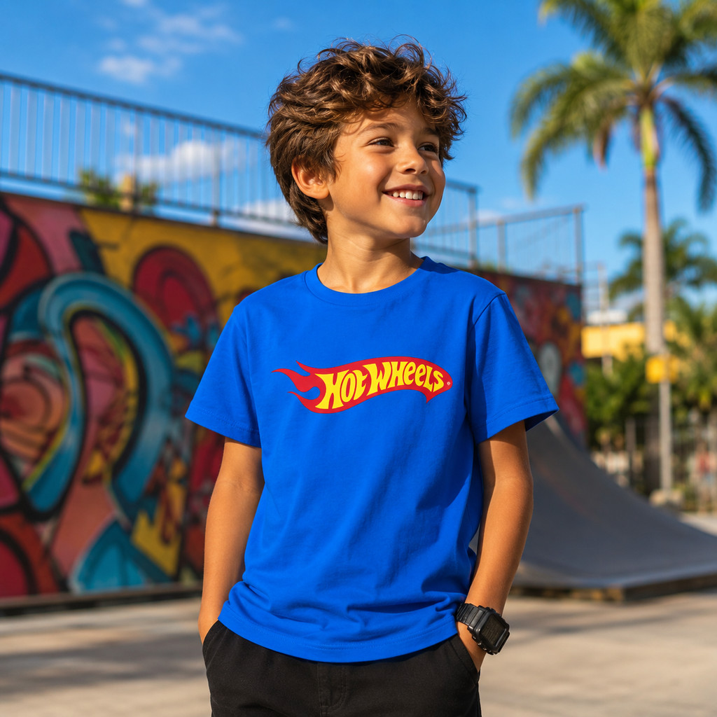 Camiseta Infantil e Juvenil Masculina 100% Algodão com Estampa Carros Blusa Confortável e Estilosa