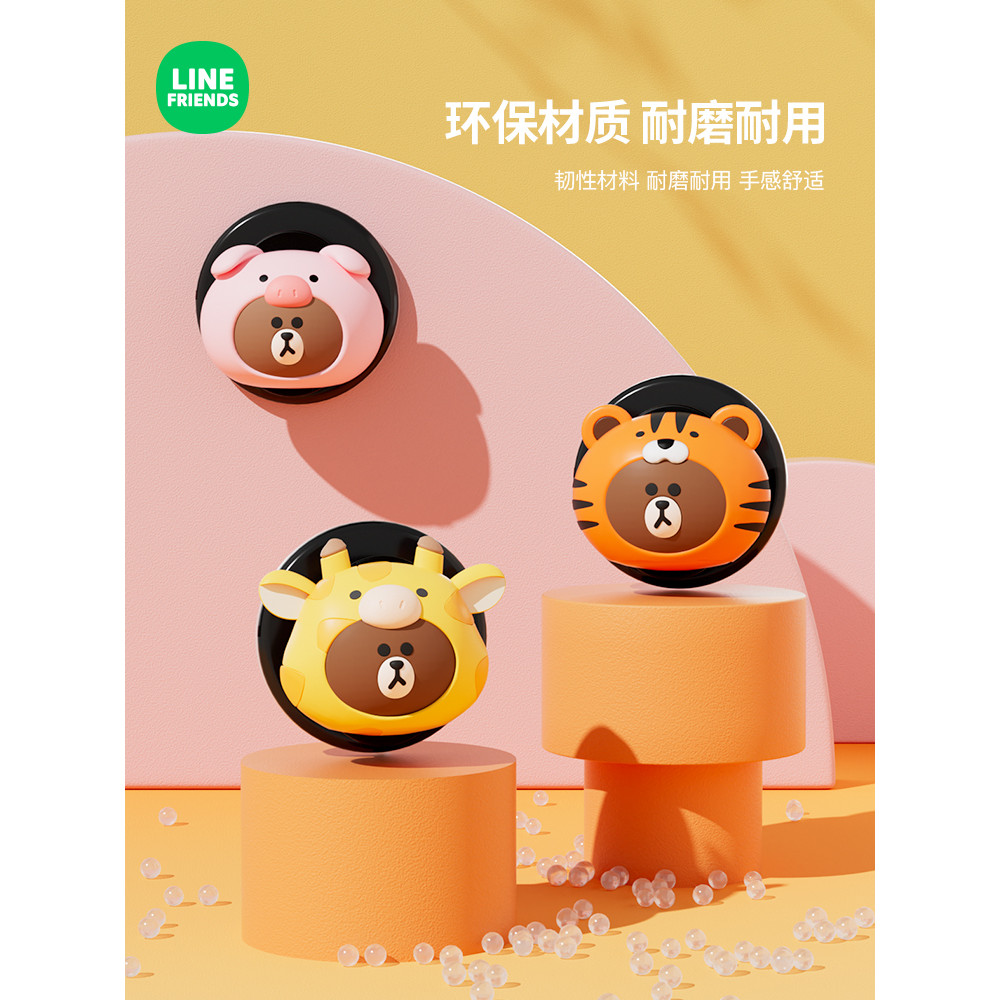 Urso marrom dos desenhos animados gancho de carro bonito no carro vara pequeno gancho carro casa dupla utilização frente