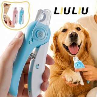 Alicate de Unhas para Pet com Luz LED e Lixa Embutida, Corte Seguro Sem Ferir Cães e Gatos de Pequeno e Médio Porte