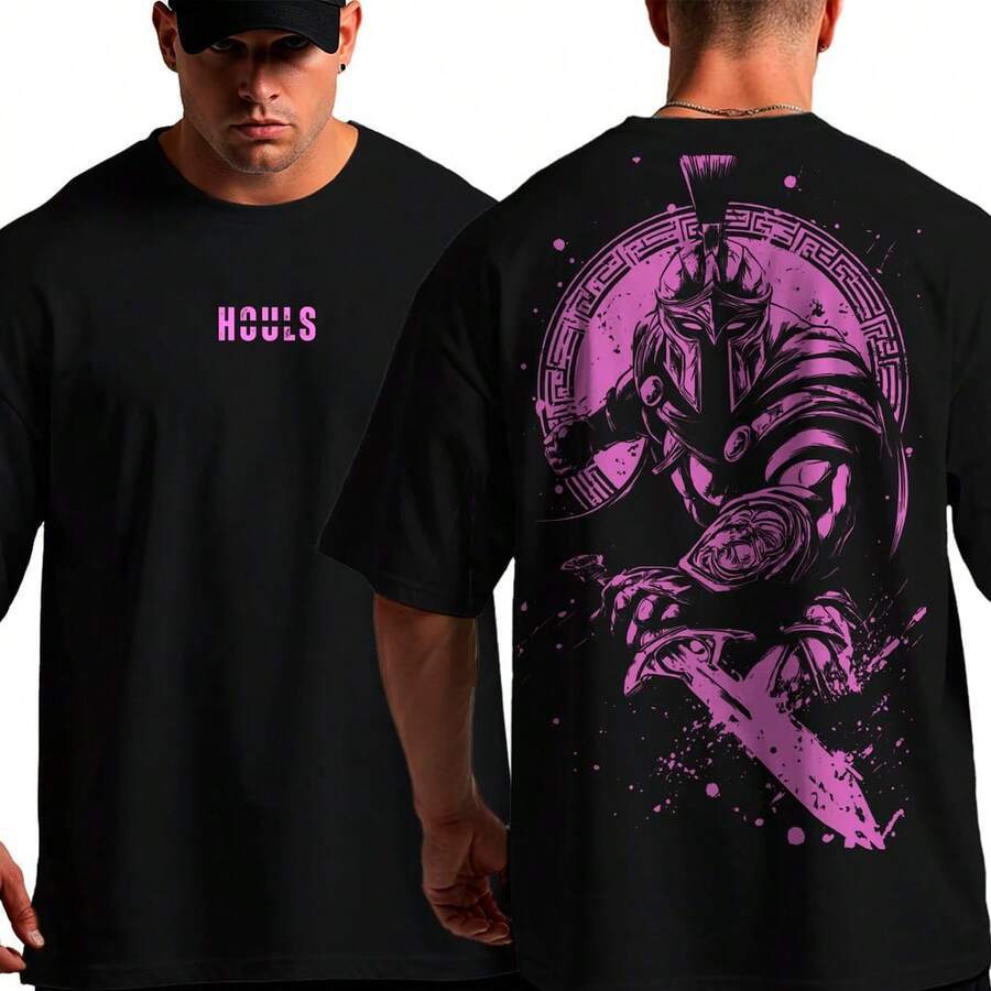 Camiseta Oversized Spartano Musculação Grande Algodão Treino Academia