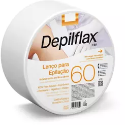 Papel Lenço Para Depilação Rolo 60m Depilatório Depilflax