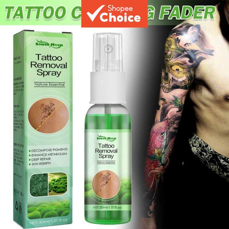 Creme de Remoção Rápida de Tatuagem Natural e Seguro Removedor Permanente de Pigmentos Spray - 56850756176-