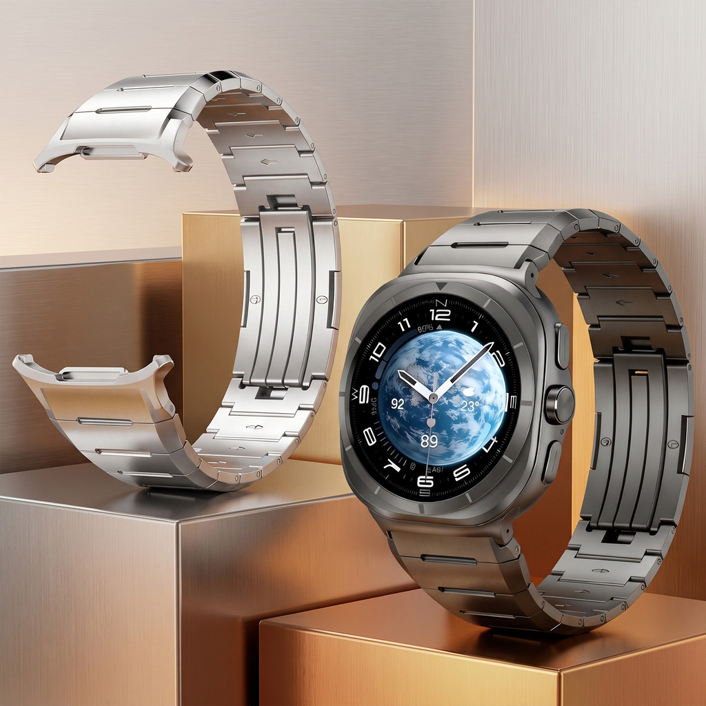 Pulseiras De Metal Leves Pulseira Titânio Para Samsung Galaxy Watch Ultra 2 9 8 