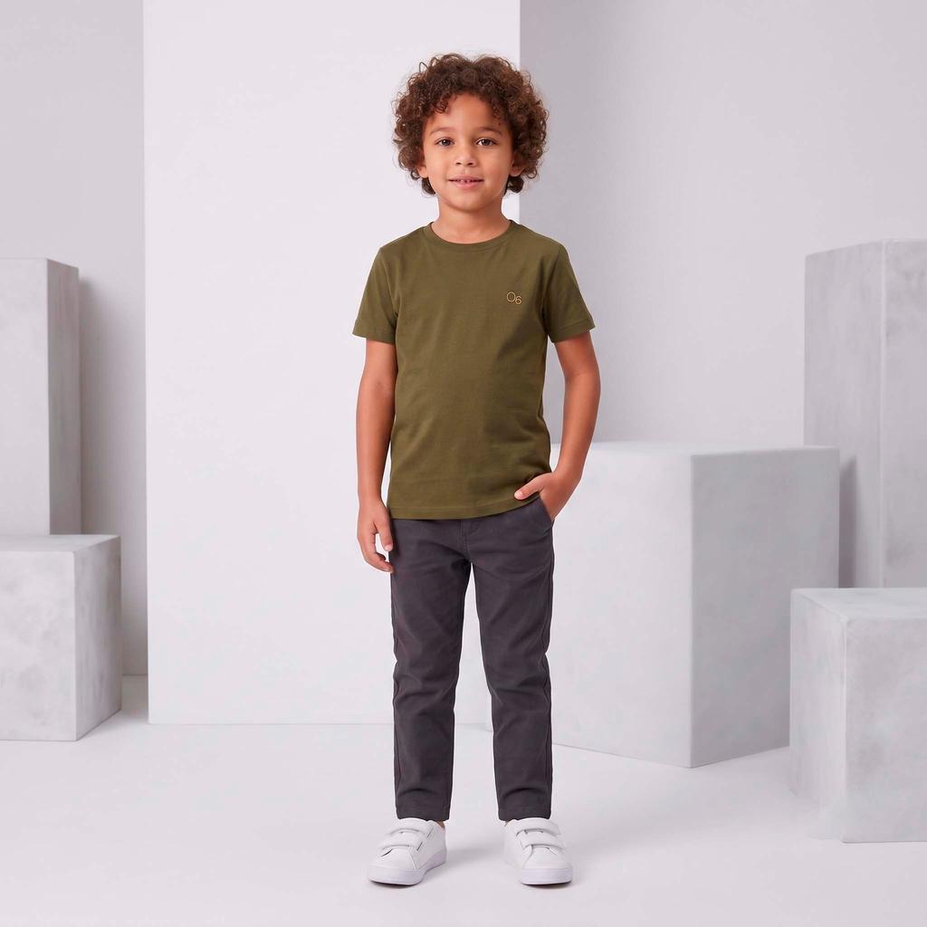 Camiseta Básica Infantil Ogochi 100% Algodão Macia e Confortável para Uso Diário Escola e Passeios