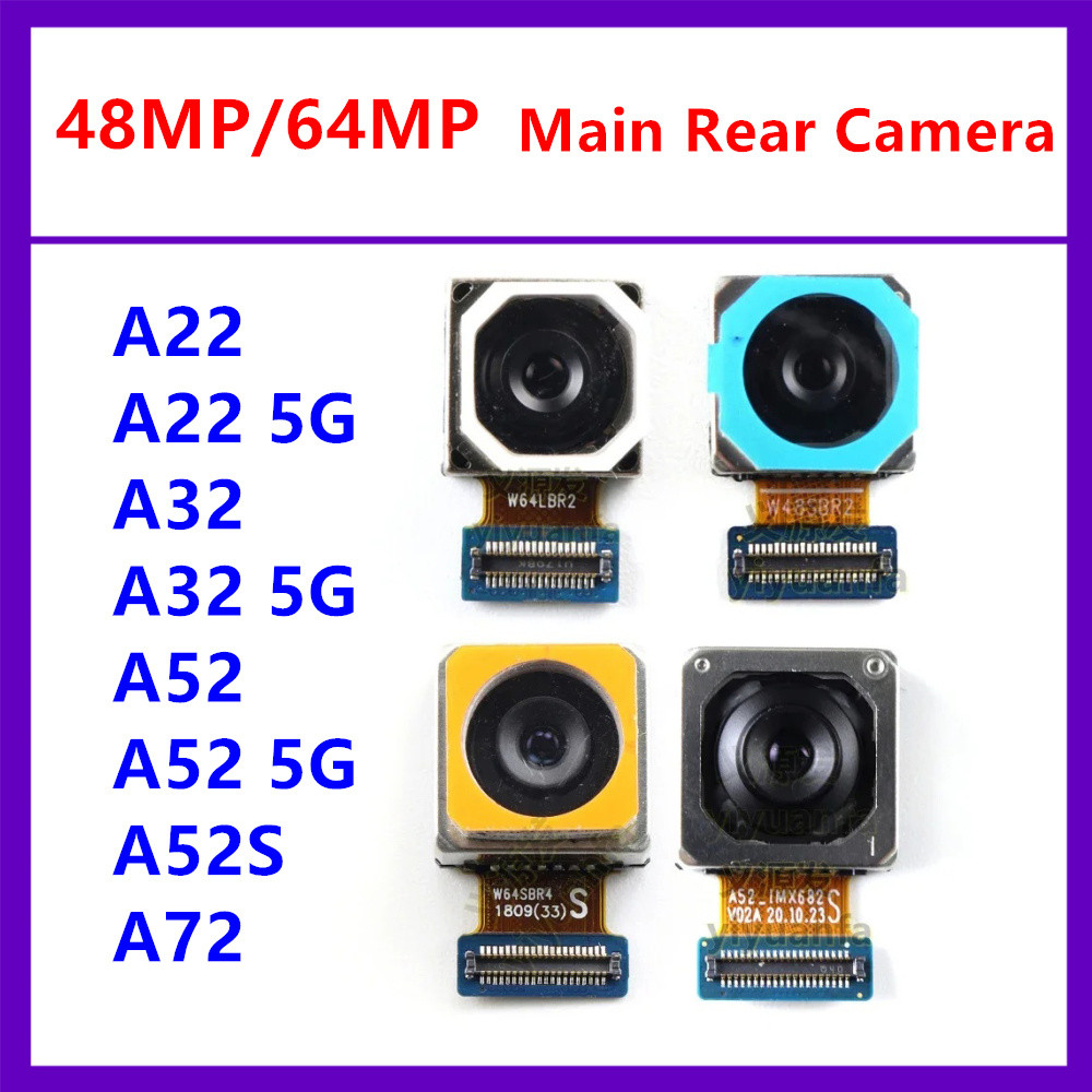 Câmera Principal Traseira Grande Para Samsung Galaxy , A72 , A12 , A52s , A52 , A22 , A32 , A42 , 4G , 5G , Visão , Módu