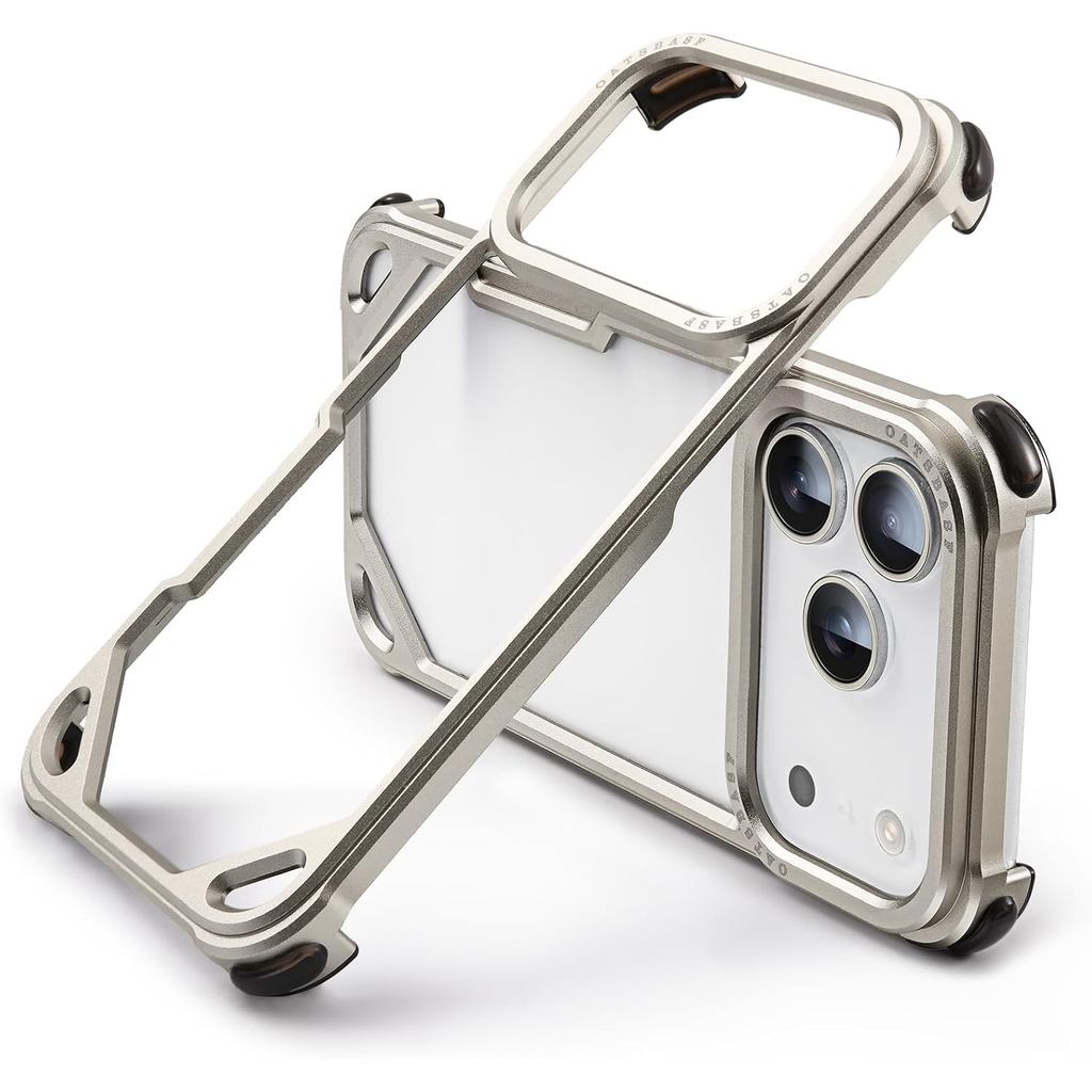 OATSBASF para iPhone 17 Pro Max, Capa Protetora, Sem Design Traseiro, Estrutura