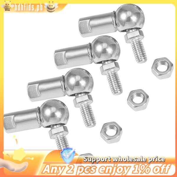 CS8 , Rolamento De Esferas De Extremidade De Haste Com Pino , M5X0.8mm Aço Carbono Mão Direita 4 Peças Junta Esférica