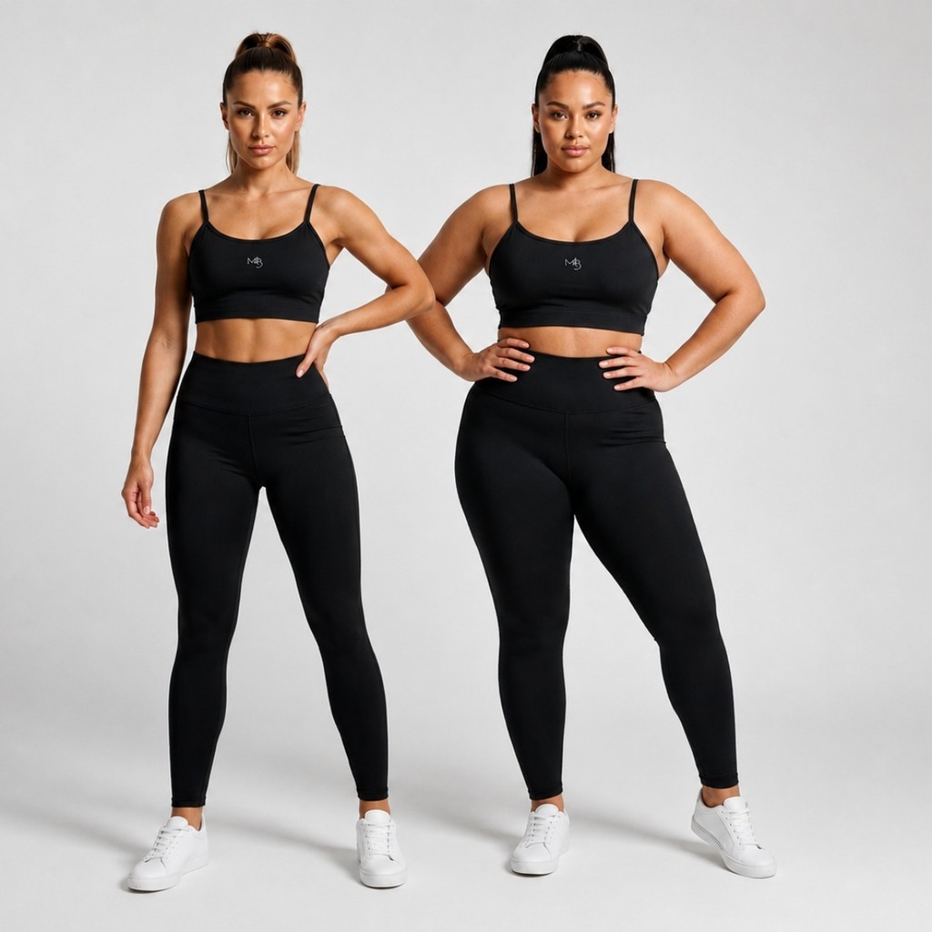 Conjunto Academia Feminino Legging Cintura Alta e Top Fitness Sem Transparência Treino Musculação e Academia