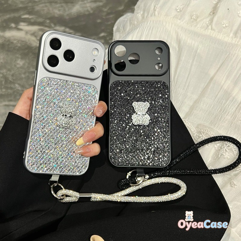 Capa De Telefone 3D Diamond Bear Para Samsung Galaxy A37 A27 A17 A36 A35 A34 A33 A32 A26 A25 A24 A23 A54 A53 A52S A16 A1