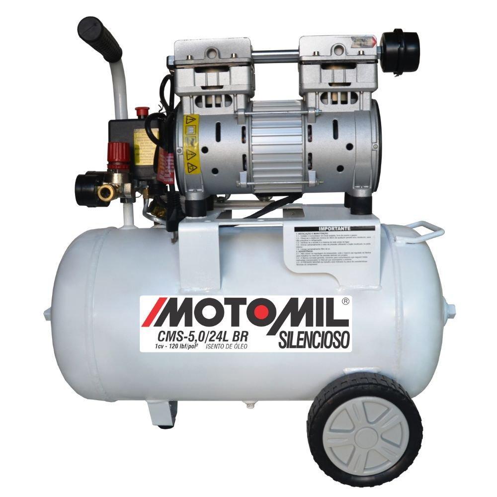 Compressor Odontológico 1X1HP 5 Pés 24 Litros 120 Libras 39250.0 220V MOTOMIL
