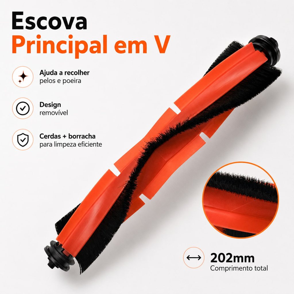 Suprimentos Aspirador X10+ X20+ Pro S20 Plus Kit Manutenção 24 Peças Escova Central Saco Coletor Mop — imagem 2 de 2
