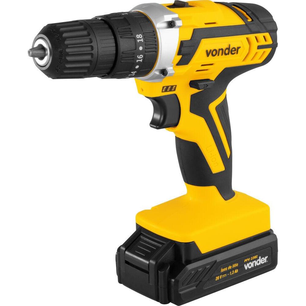 Furadeira e Parafusadeira de Impacto 20v PFV238I Bivolt Vonder