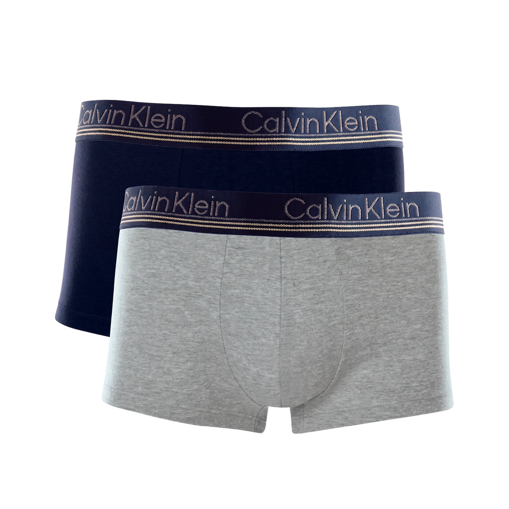 Kit 2 Cueca Calvin Klein Low Rise Trunk Cotton Kit Cueca Box Premium Cueca Masculina Algodão