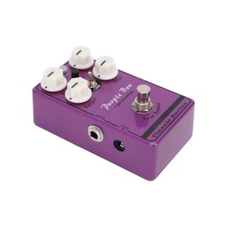 Btuty caixa roxa pedal de efeitos de guitarra overdrive boost compressor eq