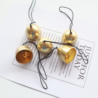2 Pçs Latão Mini Sinos DIY Metal De Vento E Carrilhão Material Acessórios Anti-Roubo Natal Pequeno Sino Pingentes