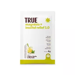 True Magnésio + Inositol Relief 3.0 Capim Limão e Hortelã Sachê 7 g