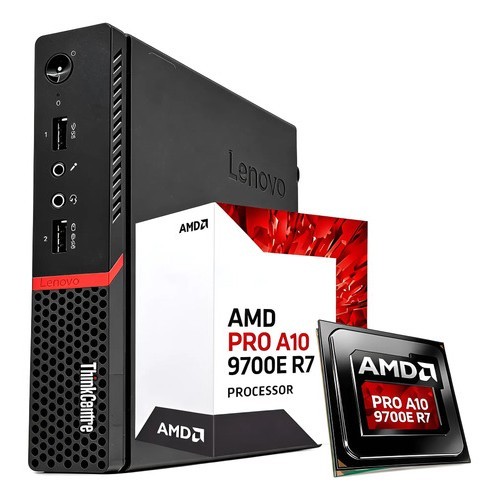 Mini Pc Lenovo Thinkcentre Amd Pro A10 8gb Ram 128gb Ssd 127/220v