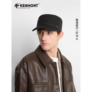 Kenmont Carmont Boné plano masculino outono inverno boné repelente de água circunferência da cabeça grande boné de beise