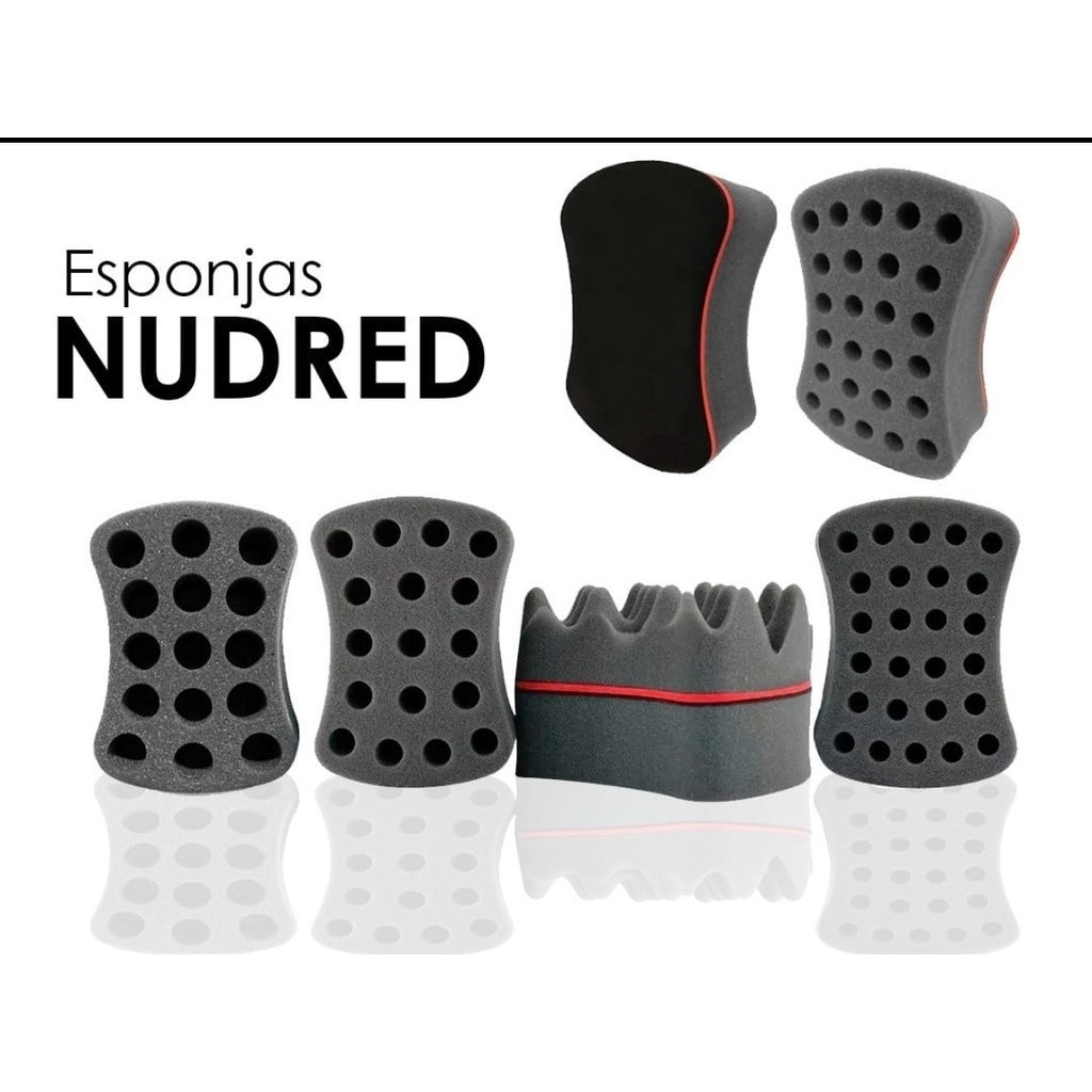 Esponja Afro Nudred de Enrolar Cabelo Afro Modelador de Cachos