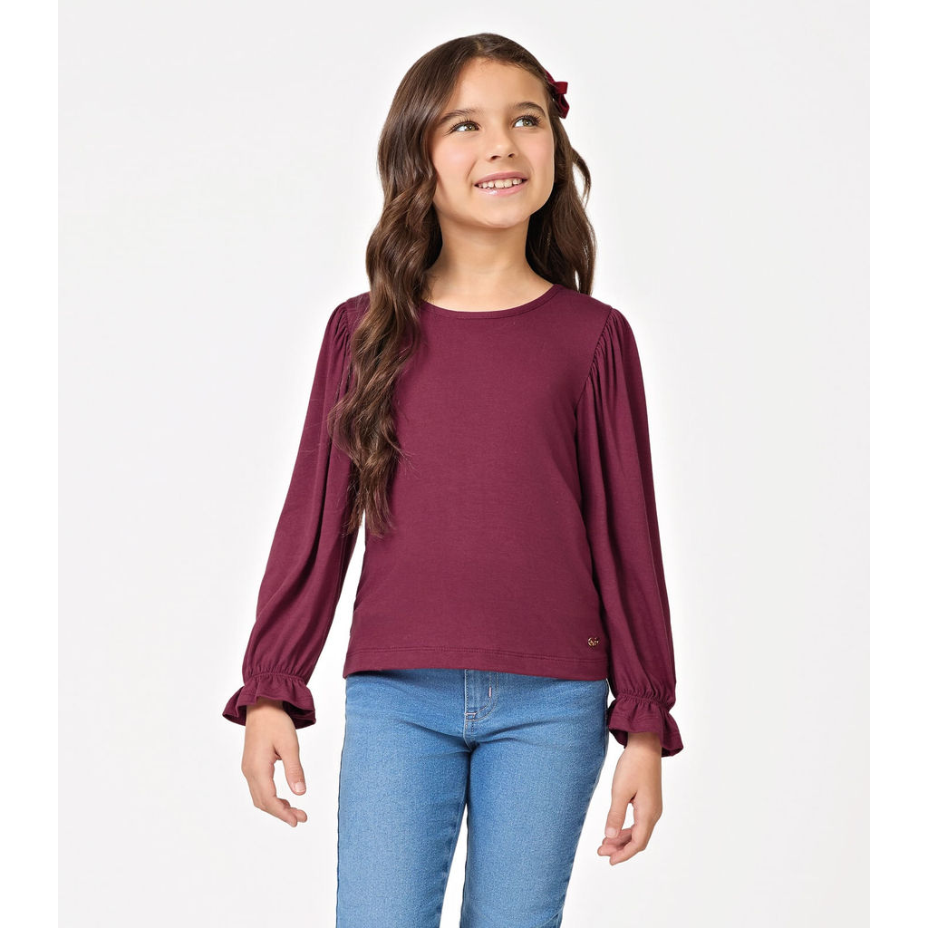 Blusa Infantil Manga Longa Trick Nick Vermelho