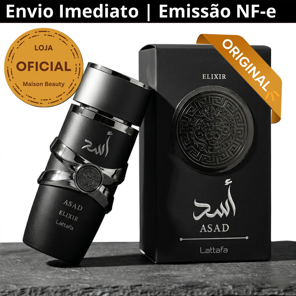 Frete Grátis Envio SP | Lattafa Asad Elixir EDP 100 Ml -Original