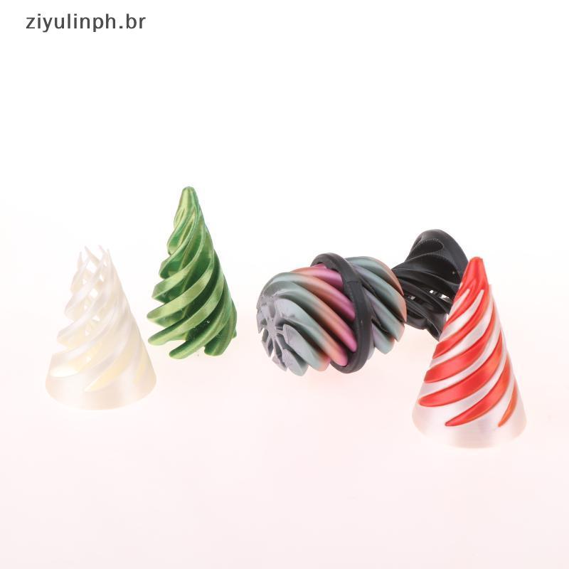 ziyulinph 1 Peça Mini Vórtice Fio Ilusão Dpressão Brinquedos 3D Impresso Espiral Cone Brinquedo Fidget Escultura Pirâmid