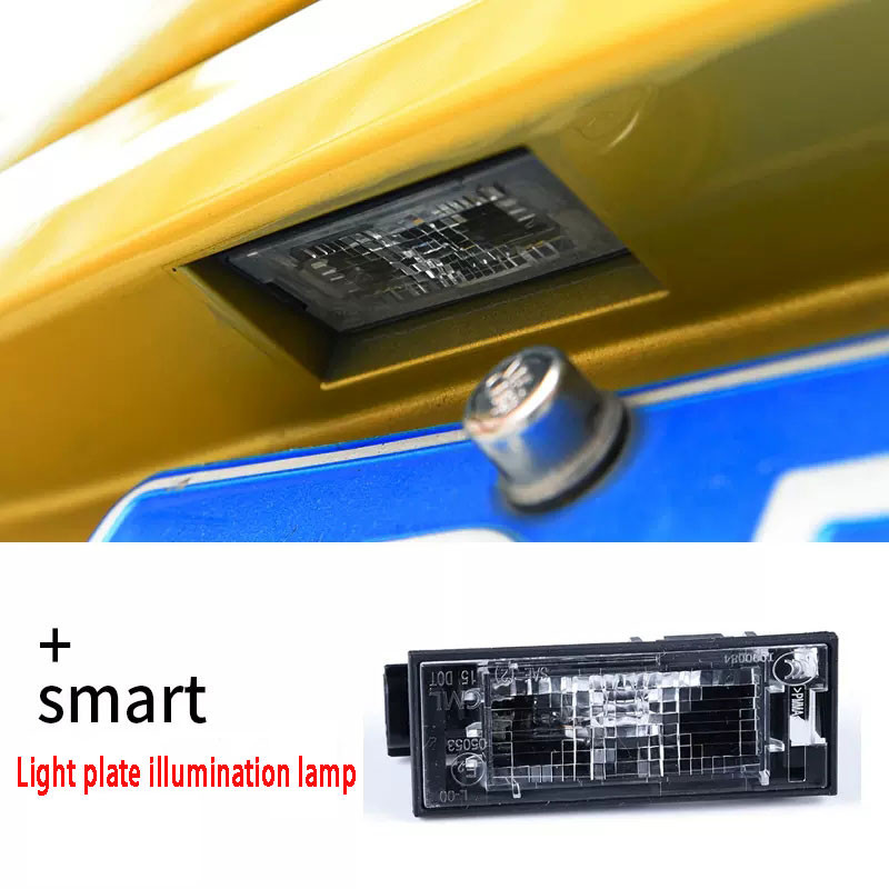 Iluminação Da Placa De Licença Do Carro Lâmpada Traseira Decoração Para Mercedes Smart 453 Fortwo Forfour Acessórios Mod