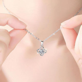 Colar de ouro 18k feminino luz pingente de luxo All-Match moda jóias au750 clavícula corrente ano novo presente para esp