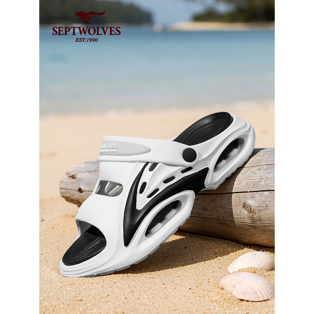 Sete cavalos lobo sandálias masculinas 2026 novo estilo sapatos de verão sapatos masculinos ao ar livre sapatos de praia